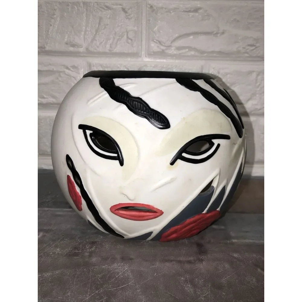 Vtg Partylite Enchanted Empress Face Candle Holder Cutout Asian Inspired PO212 - Picture 1 of 6